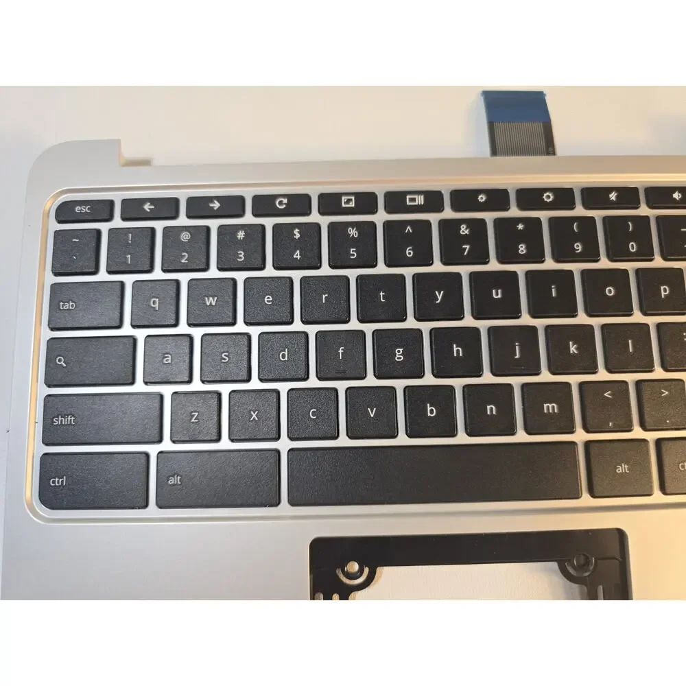 HP Chromebook 11 G3 N2840 Palmrest w/ Keyboard 788639-001 Silver And Black